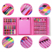 Набор для рисования и творчества с мольбертом в чемоданчике 208 предметов NBZ Art Set Pink