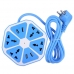 Сетевой фильтр| удлинитель 1,8 м NBZ Fruit Socket 4 розетки| 4 USB для всех видов вилок Blue