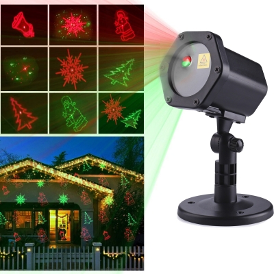 Уличный лазерный проектор для украшения домов новогодний NBZ Outdoor Laser Light | 2 цвета 6 рисунков