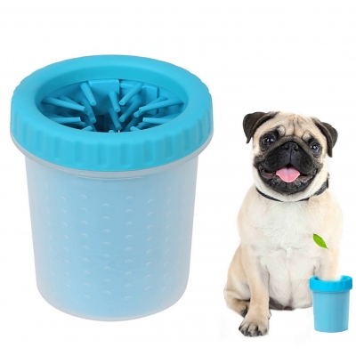 Лапомойка для собак NBZ Soft Gentle стакан для мытья лап животных 11 см Blue