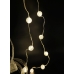 Светодиодная гирлянда штора "Шарики" 50 LED Шаров 3х0.4/0.6 м Теплый белый