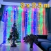 Светодиодная гирлянда штора LEDLight 3 х 2,5 метра занавес 425 LED Разноцветная мультиколор
