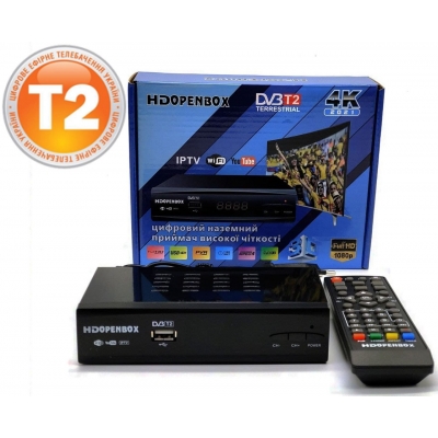 Цифровой эфирный тюнер DVB Т2 HDOpenbox 2021 с просмотром YouTube IPTV HDMI USB MEGOGO поддержка WIFI адаптера