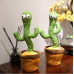 Танцующий кактус в горшке Dancing Cactus TikTok с подсветкой на аккумуляторе 32 см