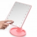 Зеркало для макияжа NBZ Large LED Mirror настольное с подсветкой 22 LED Pink